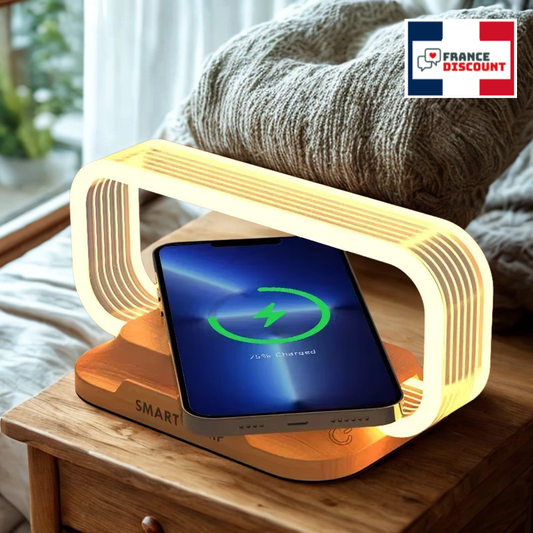 Chargeur Sans Fil Rapide avec Veilleuse LED — Sécurité & Confort
