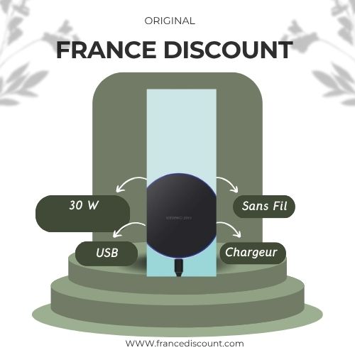 Station de Charge Sans Fil 30W Ultra-Rapide — Chargeur Dragon W9