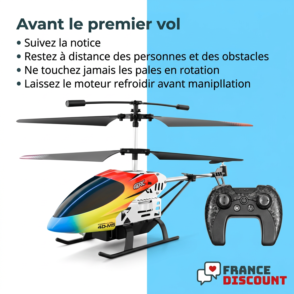 Consignes en français avant le premier vol du M5