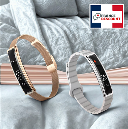 Bracelet Connecté Sport & Santé — Suivi Sommeil, Cardio & Podomètre