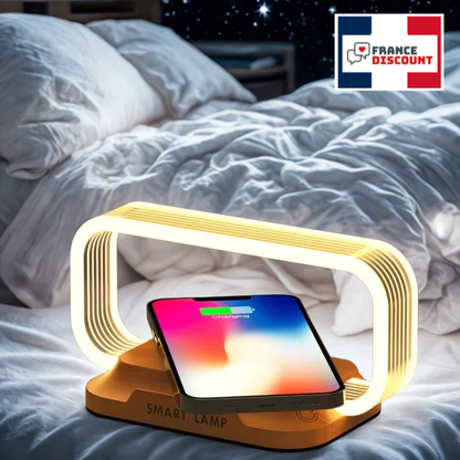 Chargeur Sans Fil Rapide avec Veilleuse LED — Sécurité & Confort