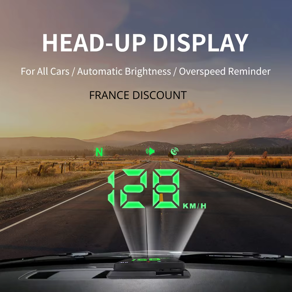 HUD Voiture — Affichage Tête Haute GPS & Vitesse Universel