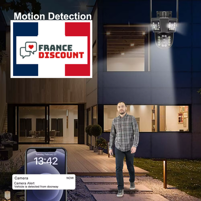 Caméra Extérieure WiFi 6K 12MP — Zoom 8x, Suivi IA & PTZ Étanche