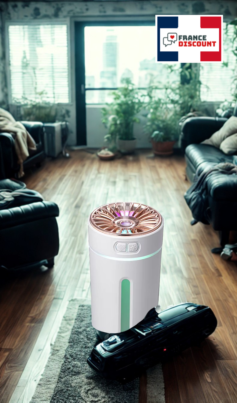 Humidificateur d'Air avec LED — Brume Douce & Ambiance Lumineuse