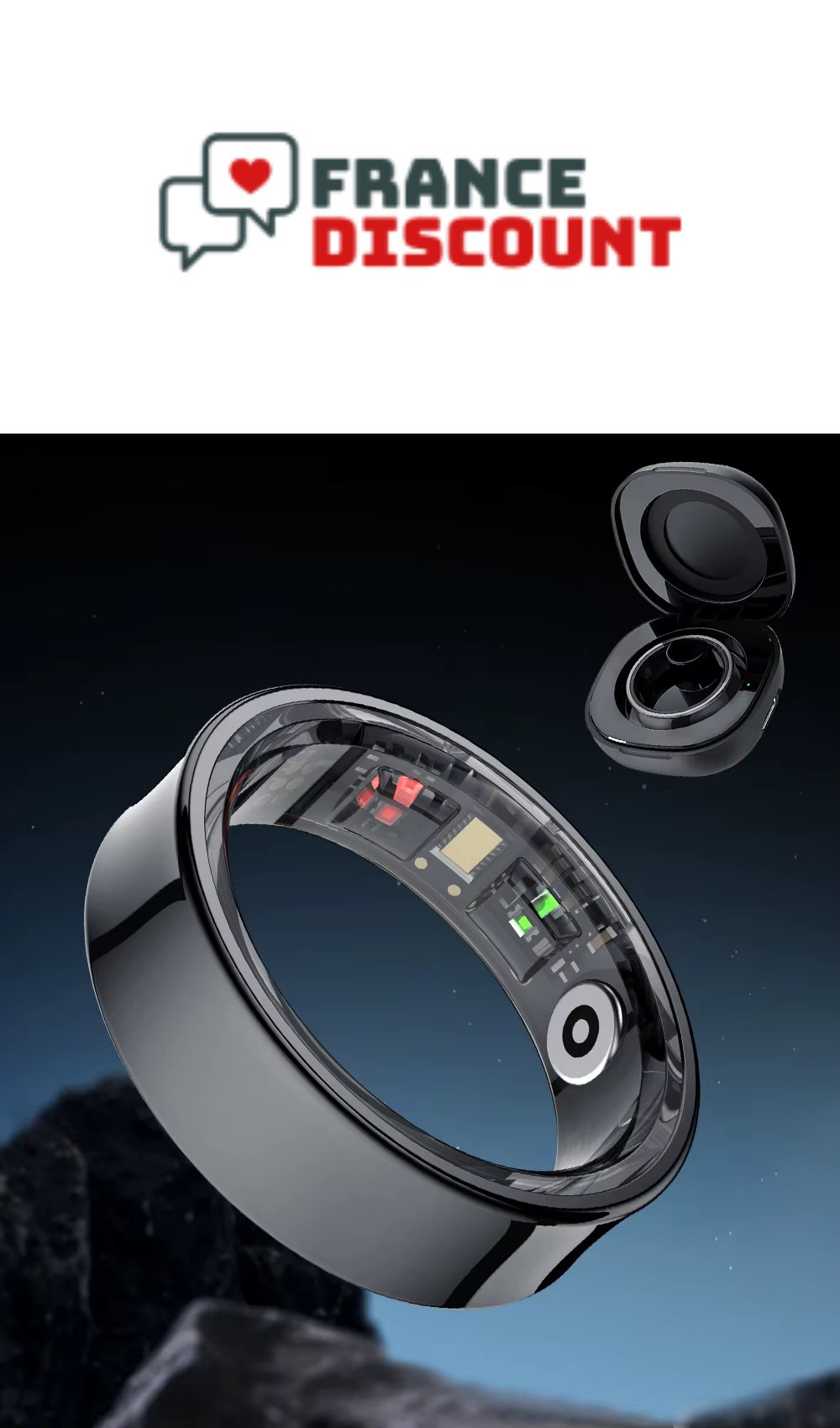 Bague Connectée COLMI R09 — Santé, Sommeil & Température Corporelle