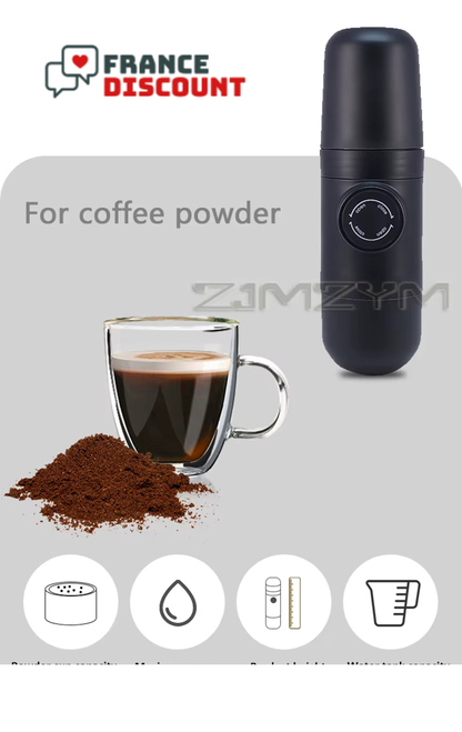 Cafetière Manuelle Portable — Expresso 8 Bars en Voyage