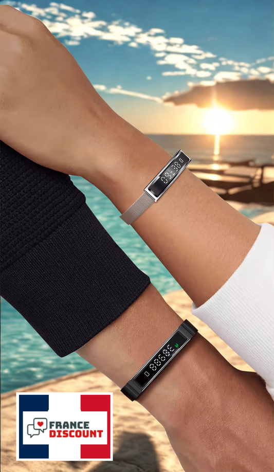 Bracelet Connecté Sport & Santé — Suivi Sommeil, Cardio & Podomètre