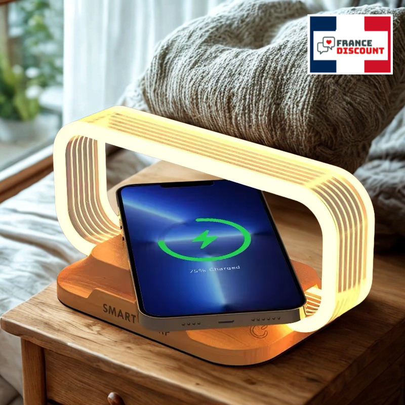 Chargeur Sans Fil Rapide avec Veilleuse LED — Sécurité & Confort