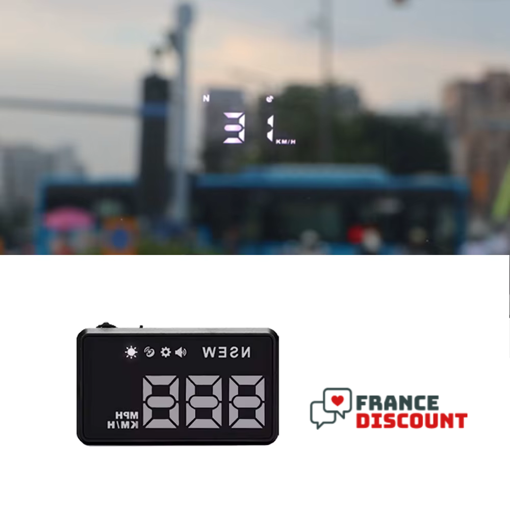 HUD Voiture — Affichage Tête Haute GPS & Vitesse Universel