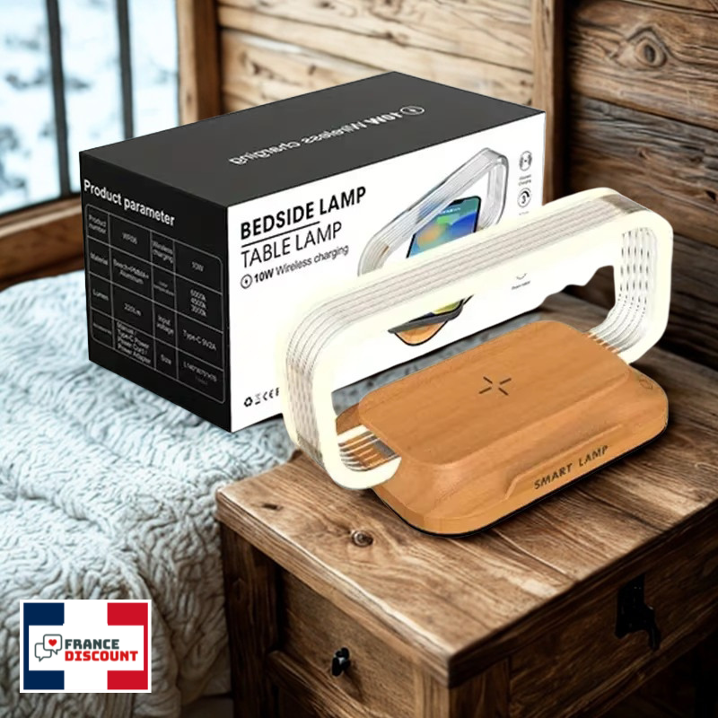 Chargeur Sans Fil Rapide avec Veilleuse LED — Sécurité & Confort