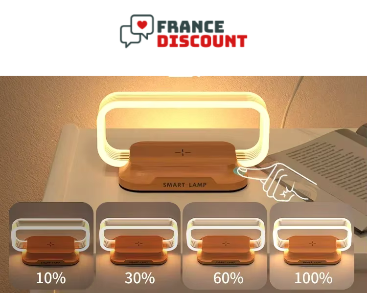 Chargeur Sans Fil Rapide avec Veilleuse LED — Sécurité & Confort