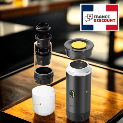 Cafetière Expresso Électrique Portable 3 en 1 — Capsules & Café Moulu