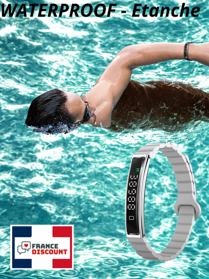 Bracelet Connecté Sport & Santé — Suivi Sommeil, Cardio & Podomètre