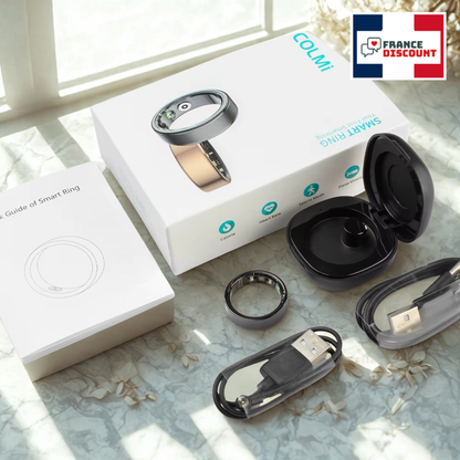 Bague Connectée COLMI R09 — Santé, Sommeil & Température Corporelle
