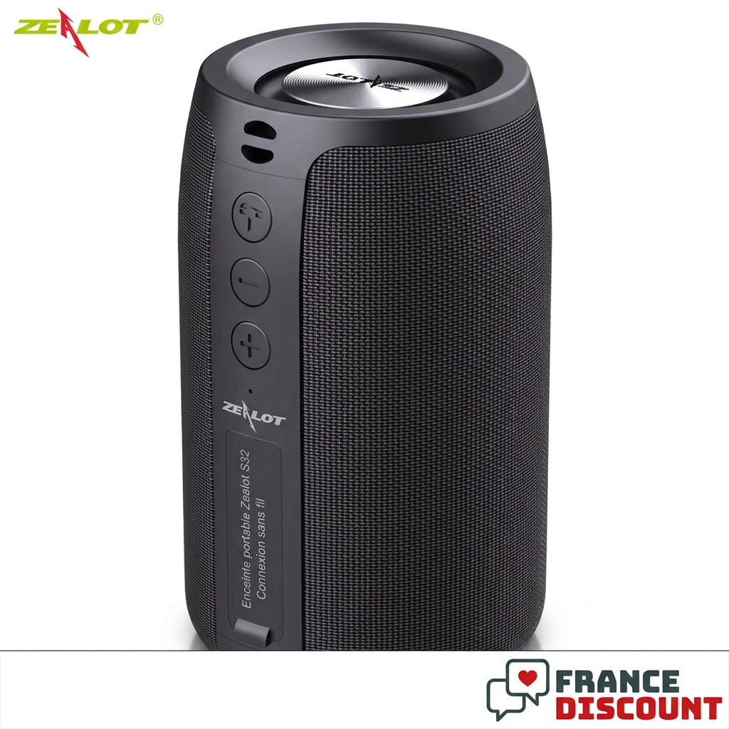Enceinte sans fil portable Zealot S32 — batterie 1 800 mAh