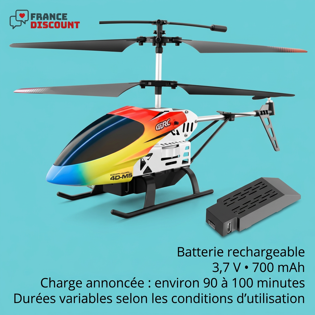 Batterie rechargeable du M5 et temps de charge annoncé