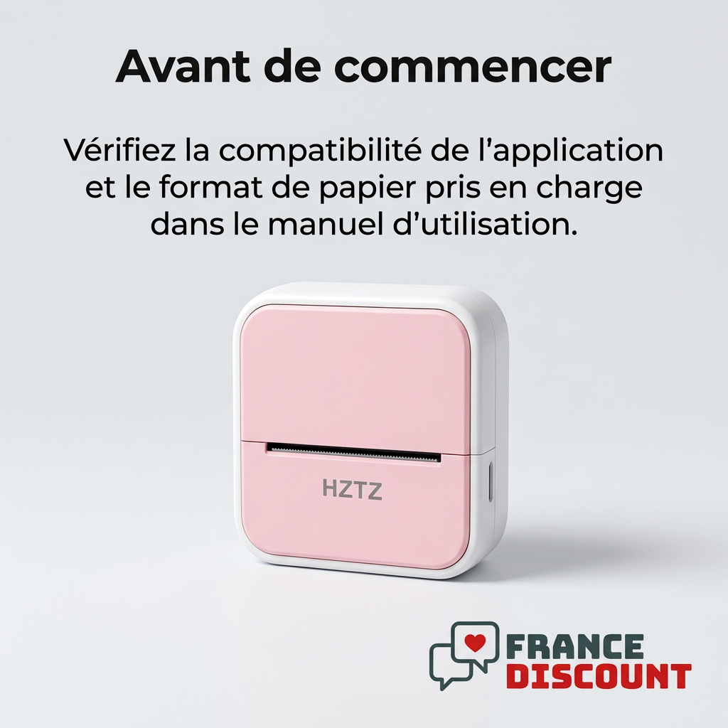 Vérifier l’application et le papier dans la notice