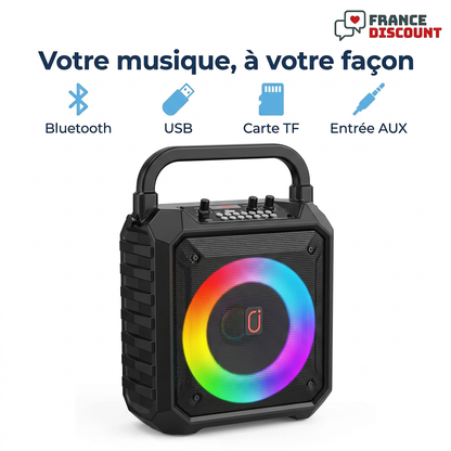 Sources Bluetooth, USB, carte TF et AUX