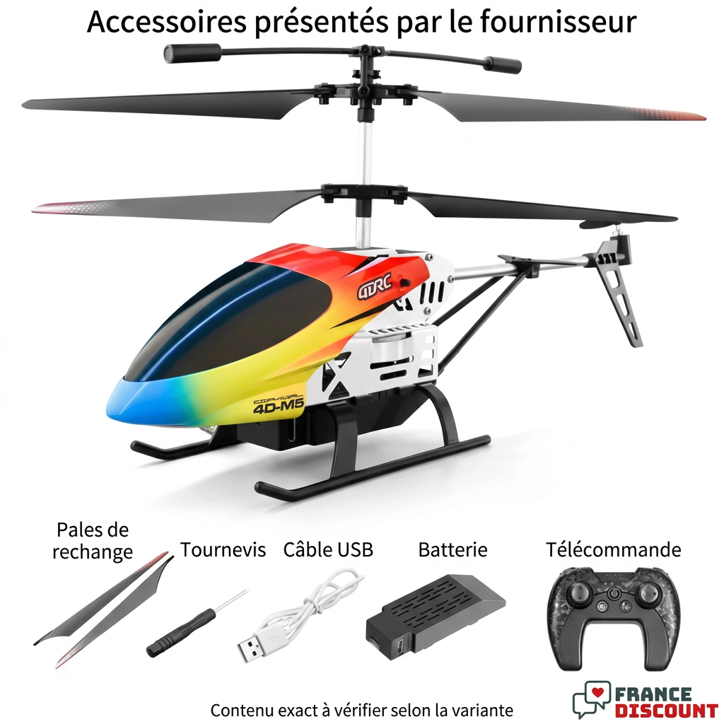 Accessoires présentés par le fournisseur, légendes françaises