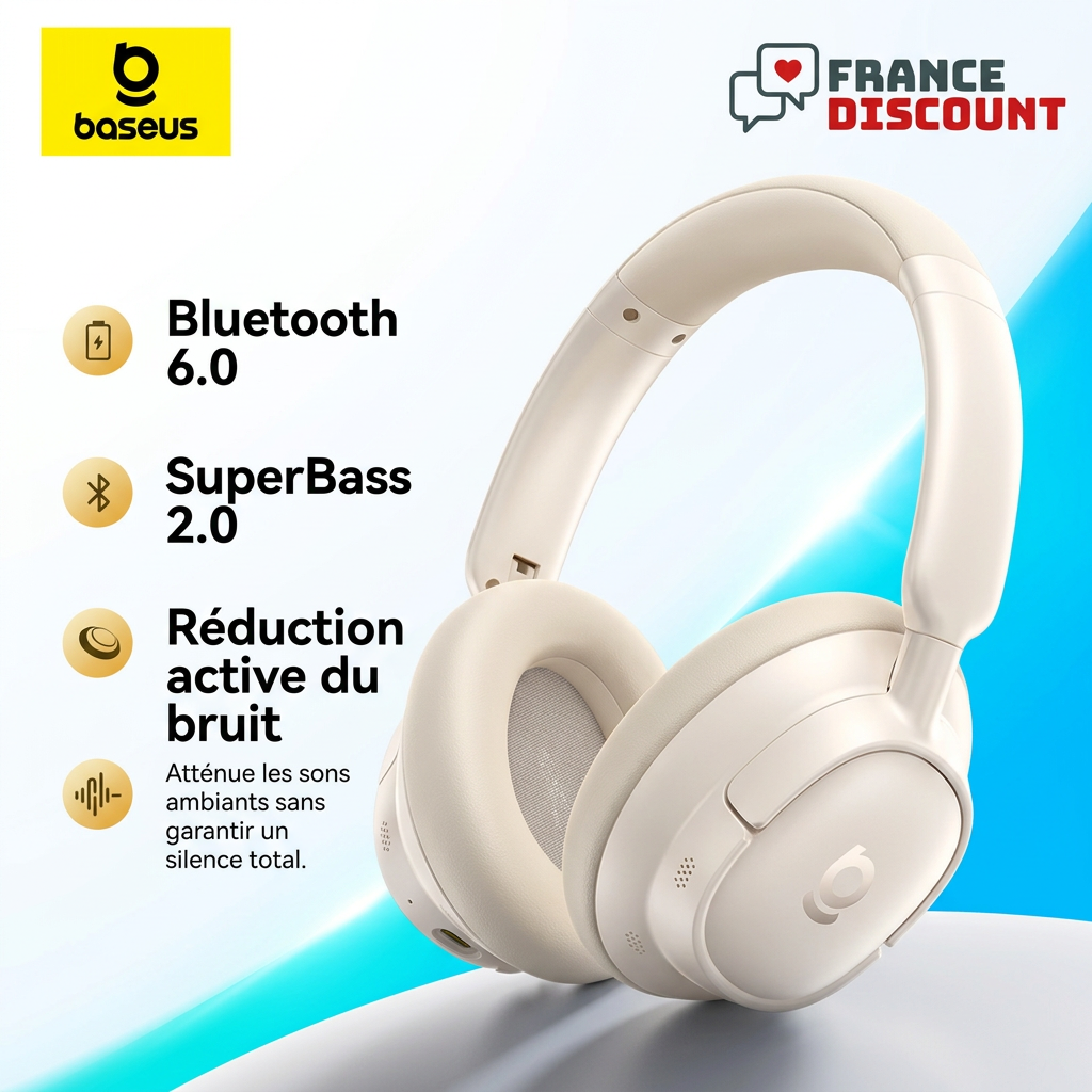Casque ivoire et réduction active du bruit