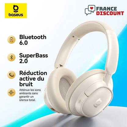 Casque ivoire et réduction active du bruit