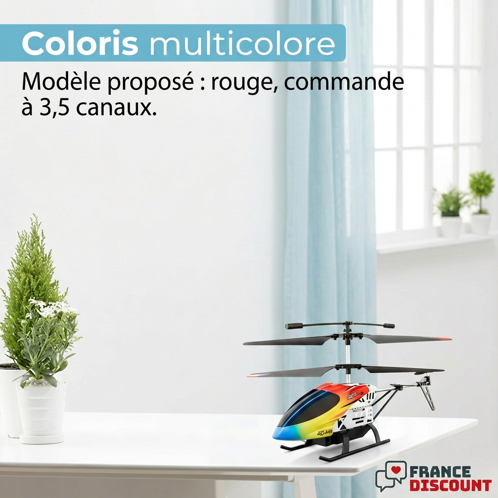 Coloris multicolore du modèle rouge à 3,5 canaux